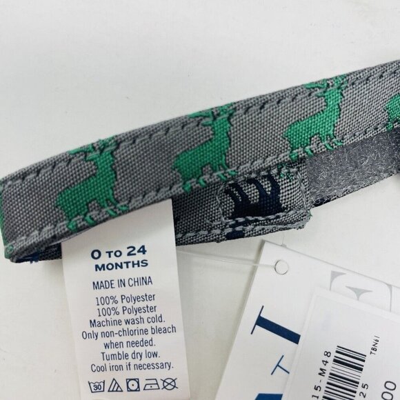 Janie and Jack Baby Boys 0-24 Months Holiday Reindeer Print Adjustable Bowtie - Picture 5 of 6